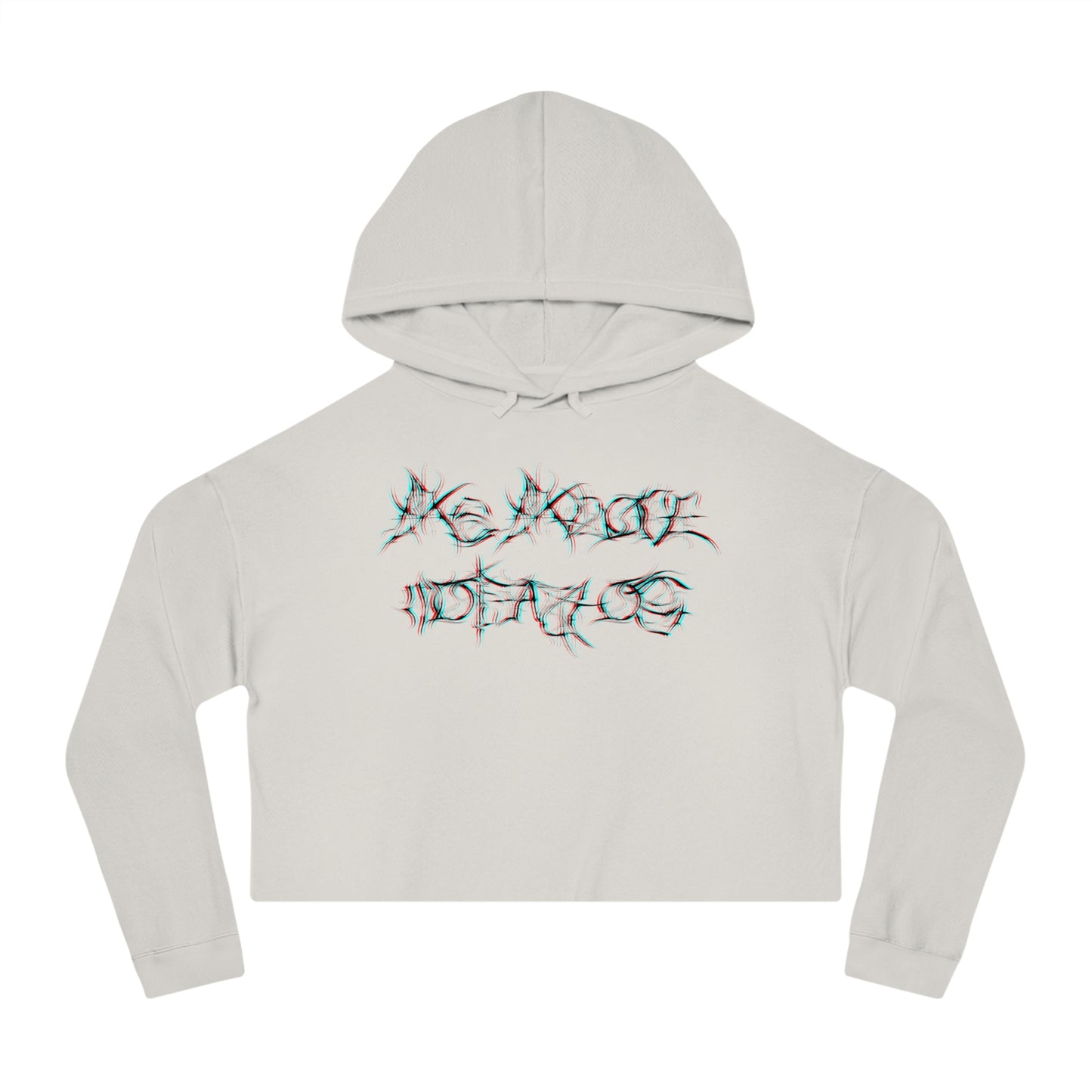 Glitched As Above, So Below Cropped Hoodie