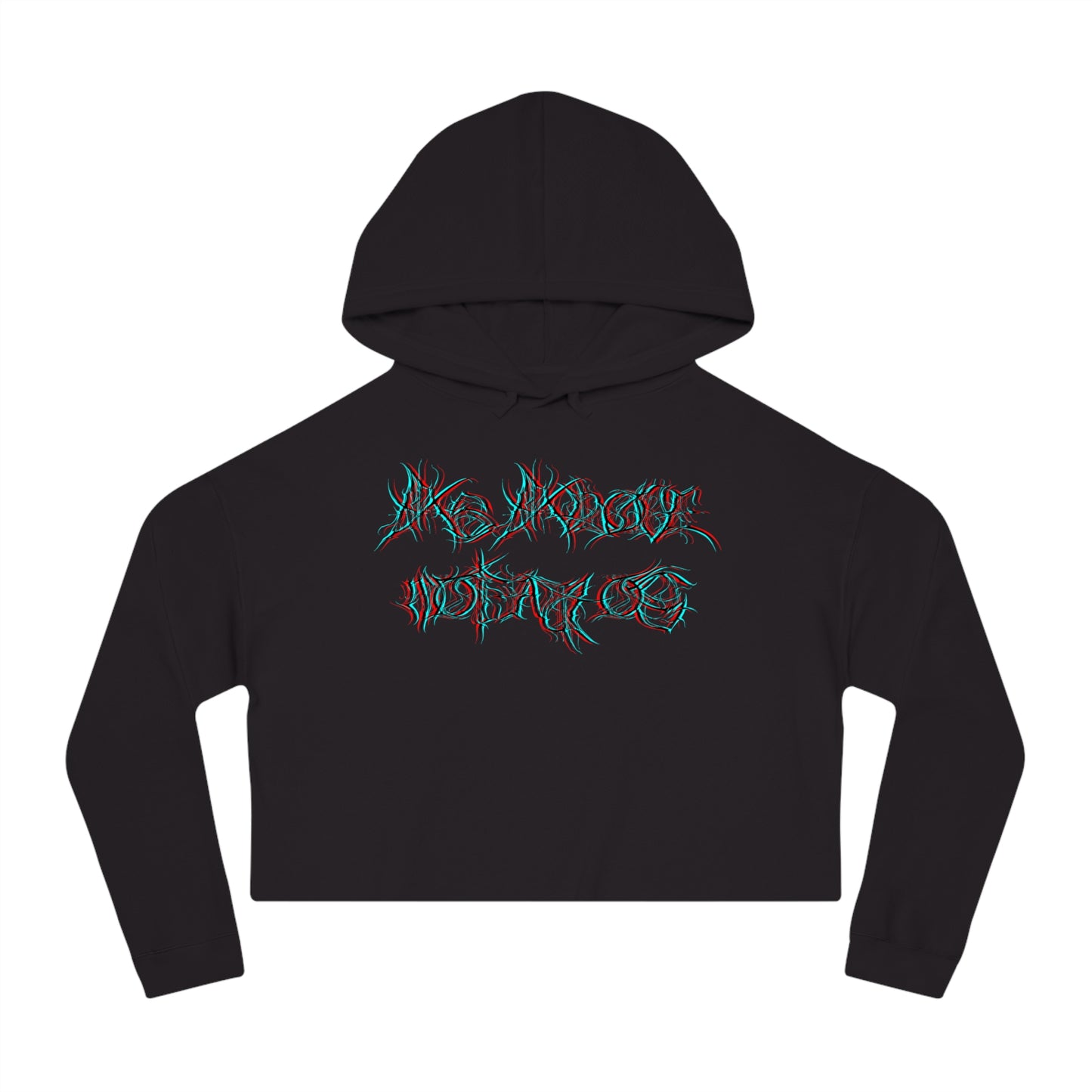 Glitched As Above, So Below Cropped Hoodie