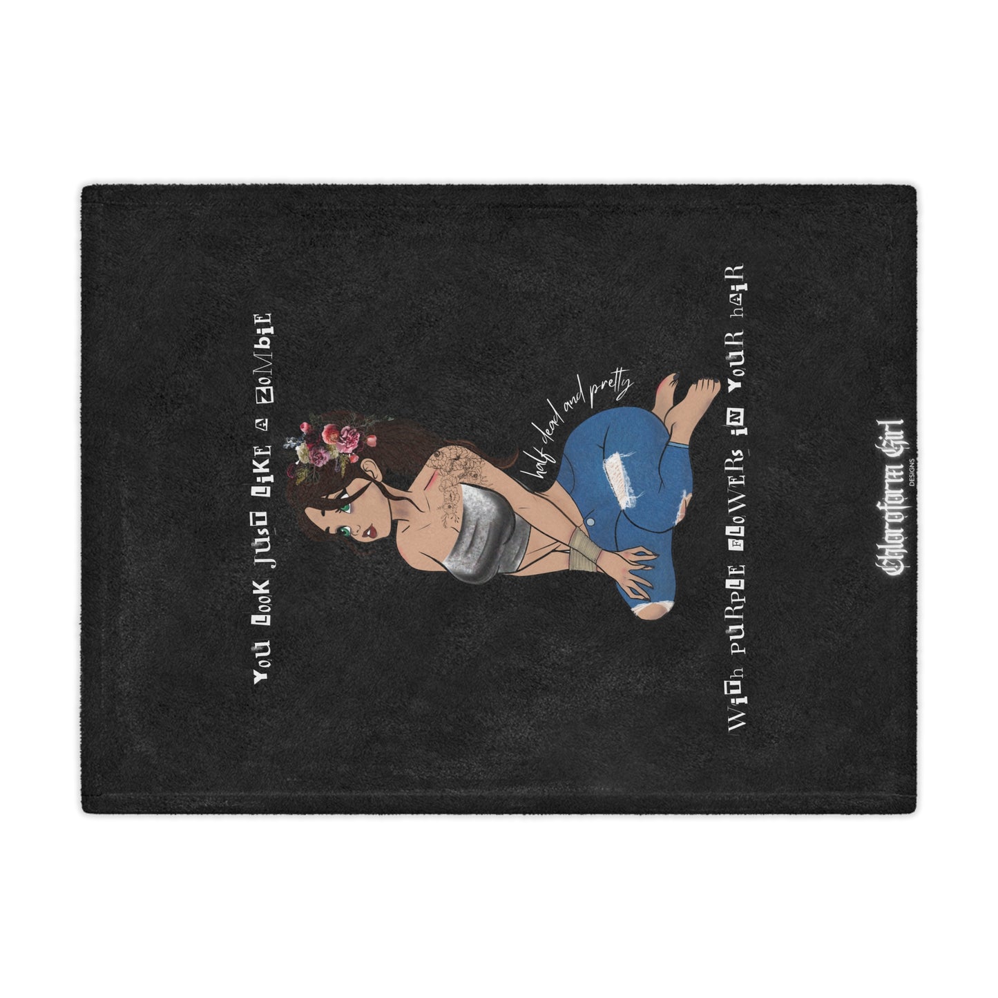 Chloroform Girl Microfiber Blanket