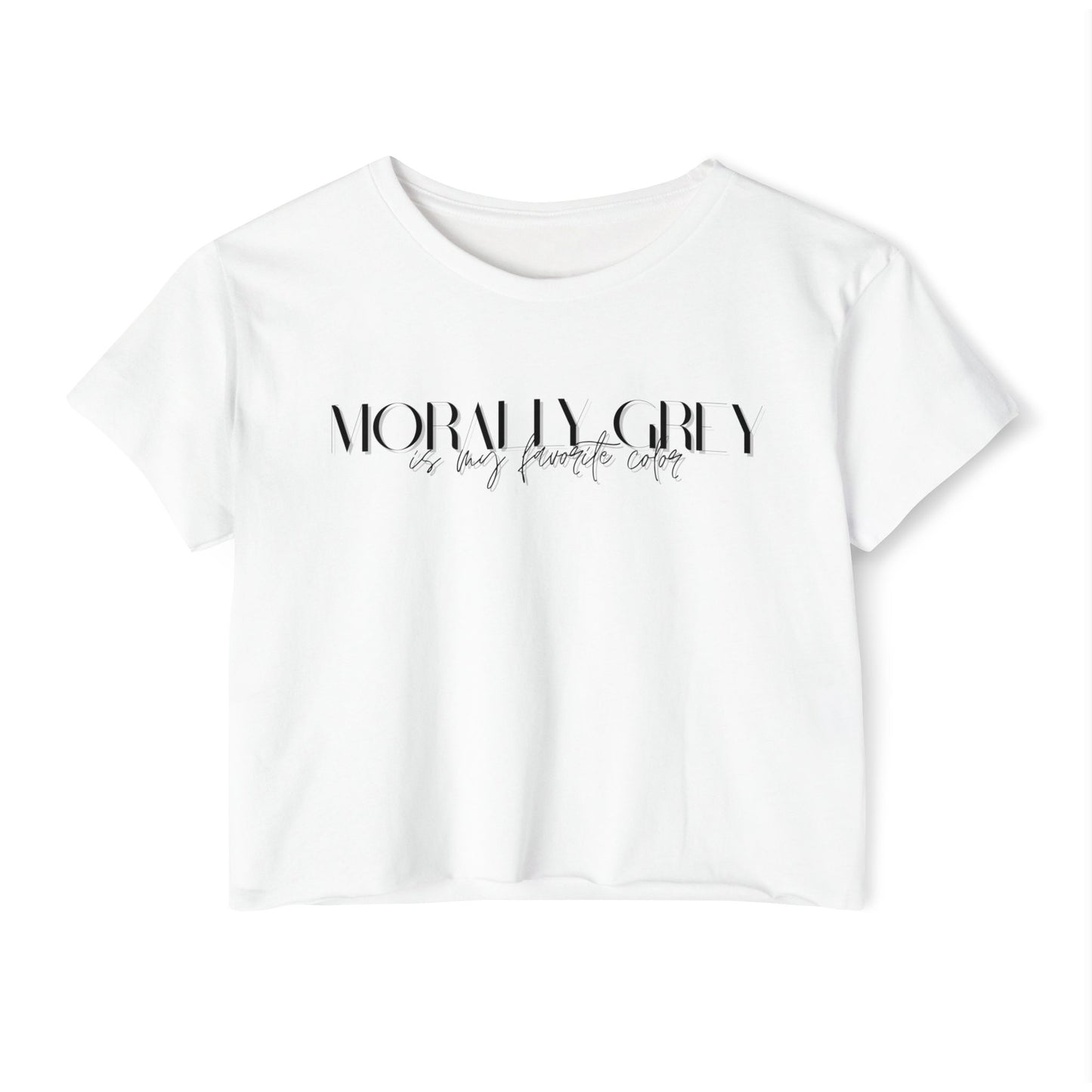 Morally Grey Crop Top