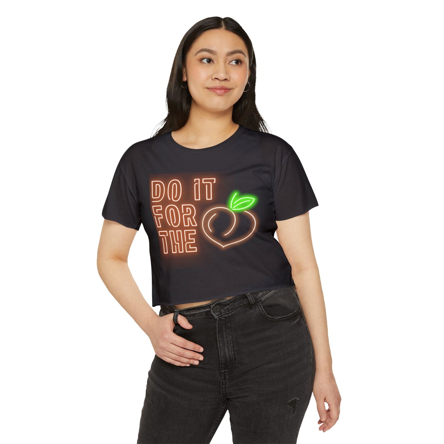 Neon Do It For The 'Peaches" Crop Top