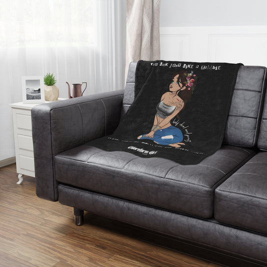 Chloroform Girl Microfiber Blanket