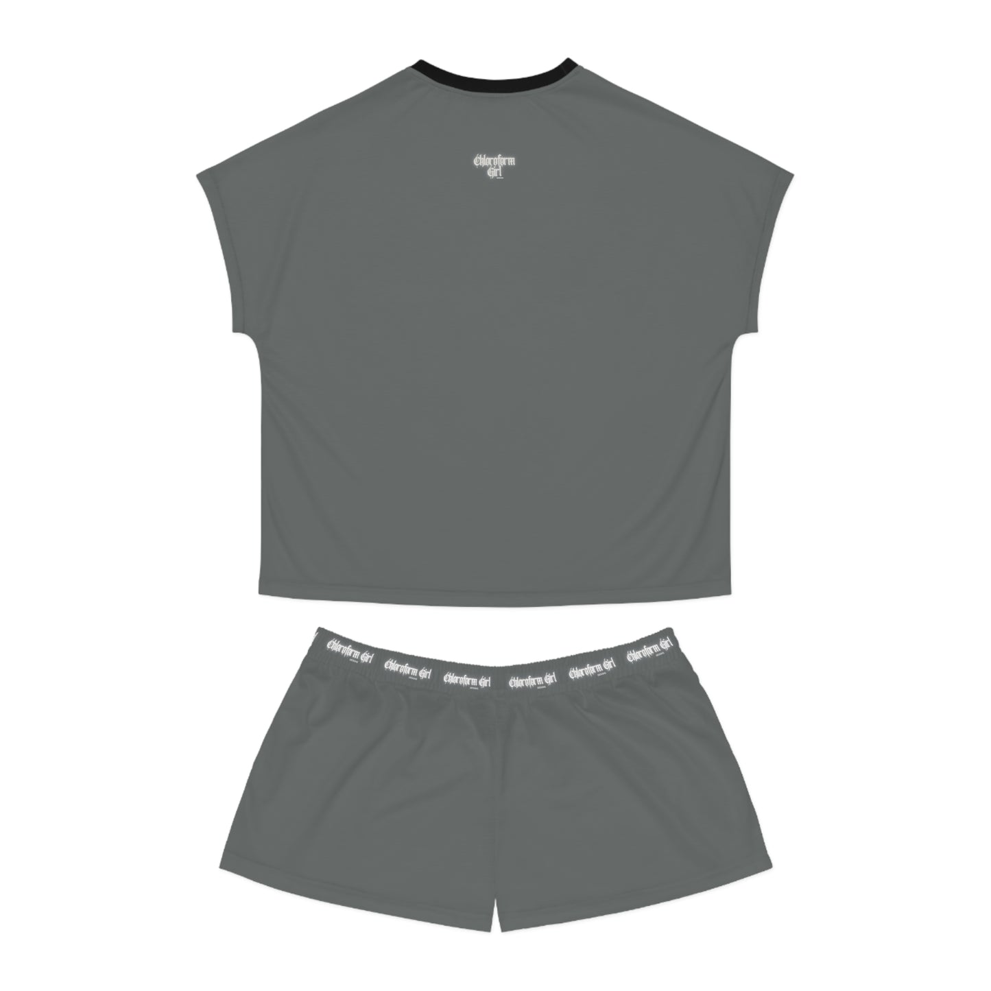 Violent Cuddles Short Pajama Set (Grey)