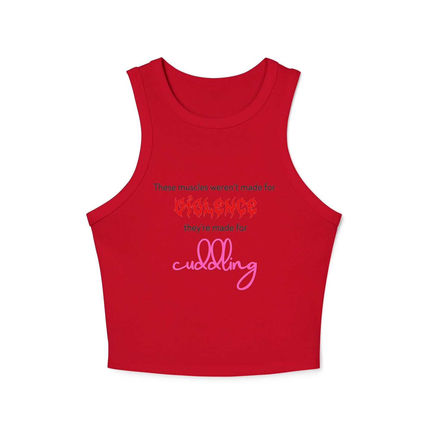 Violent Cuddles Racer Tank Top