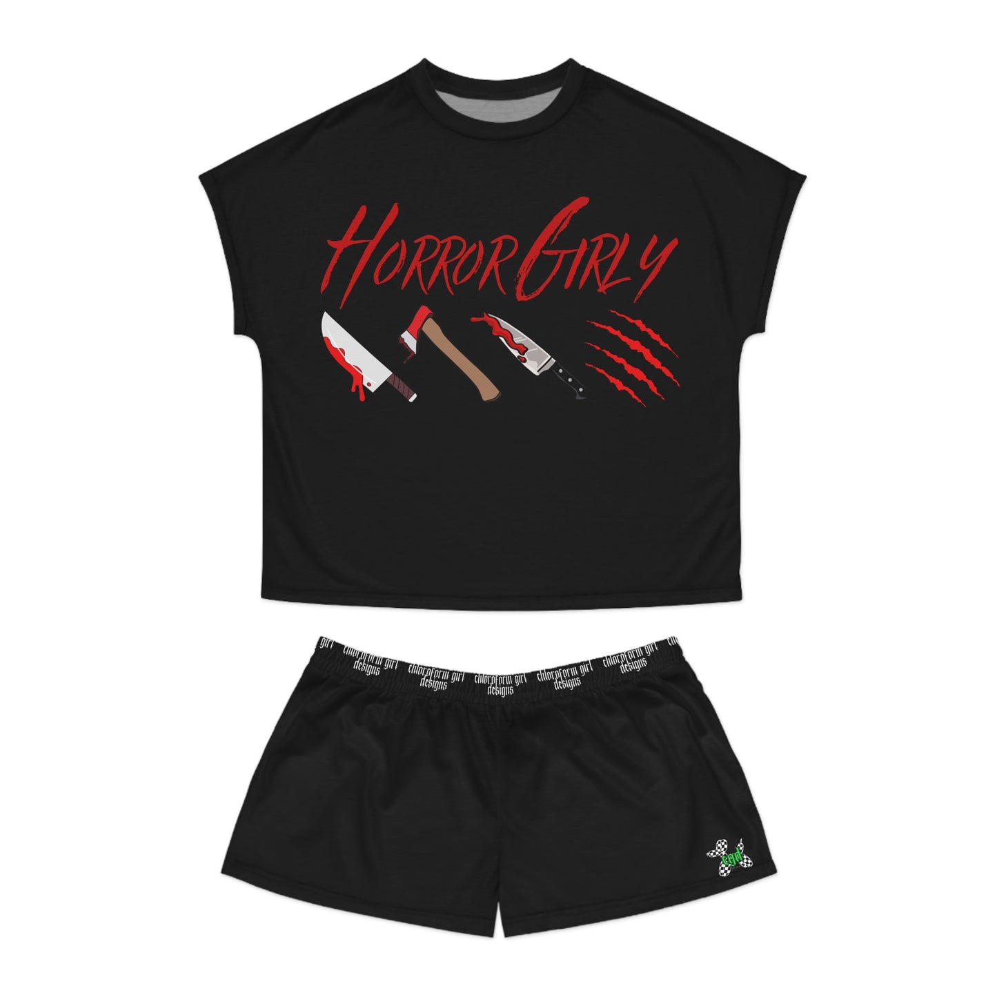 Horror Girly Short Pajama Set