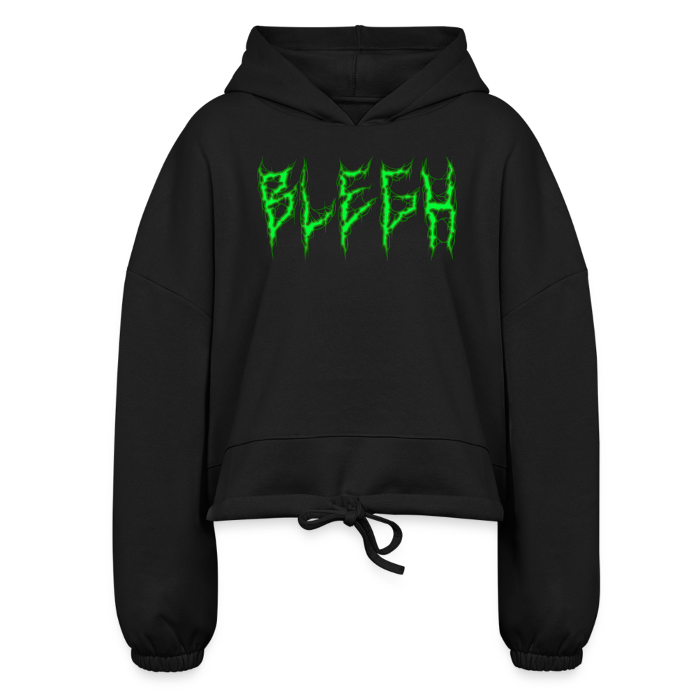 Women’s Cropped Hoodie - black