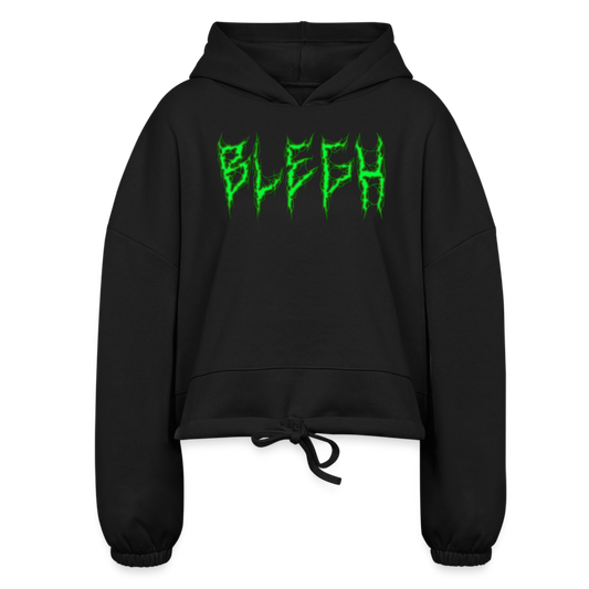 Women’s Cropped Hoodie - black