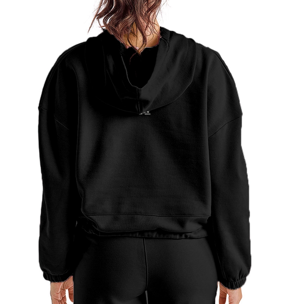 Women’s Cropped Hoodie - black