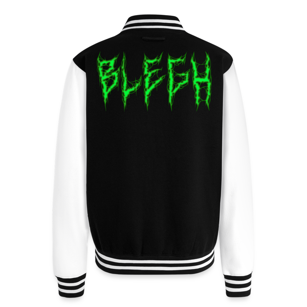 BLEGH Letterman Jacket - black/white