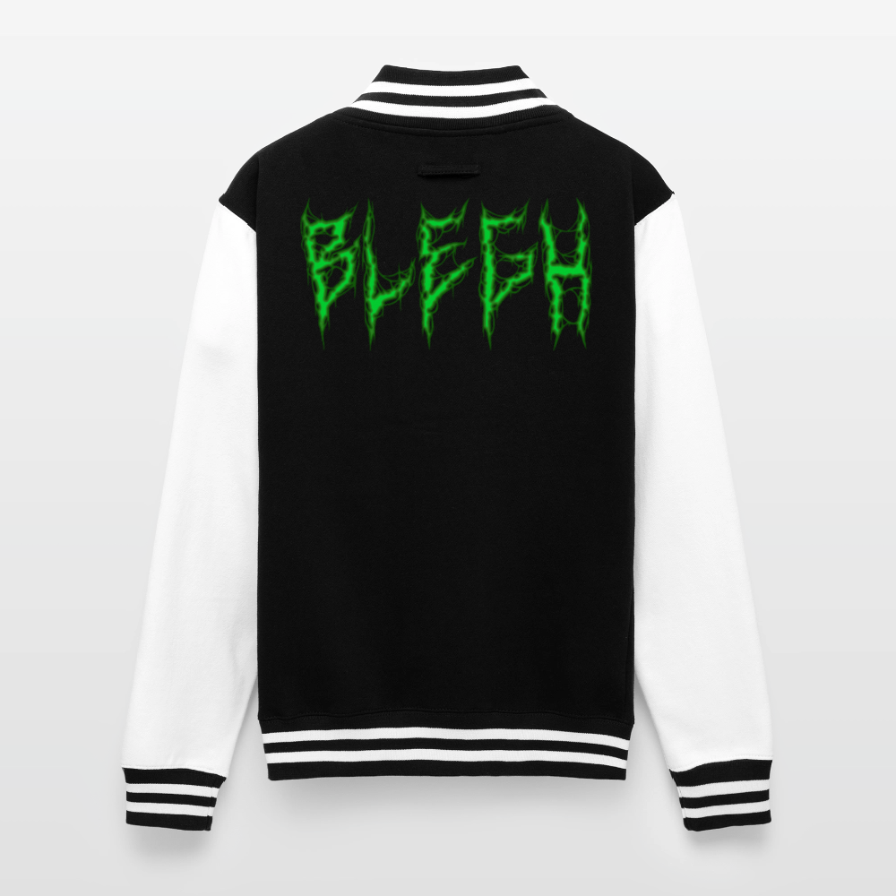 BLEGH Letterman Jacket - black/white