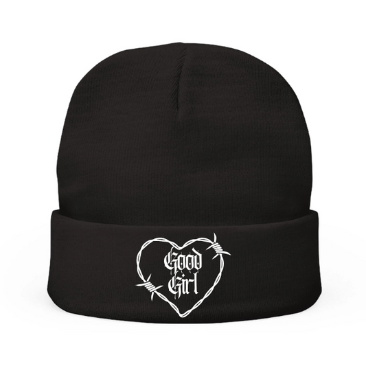 Good Girl Knit Beanie (Embroidery)