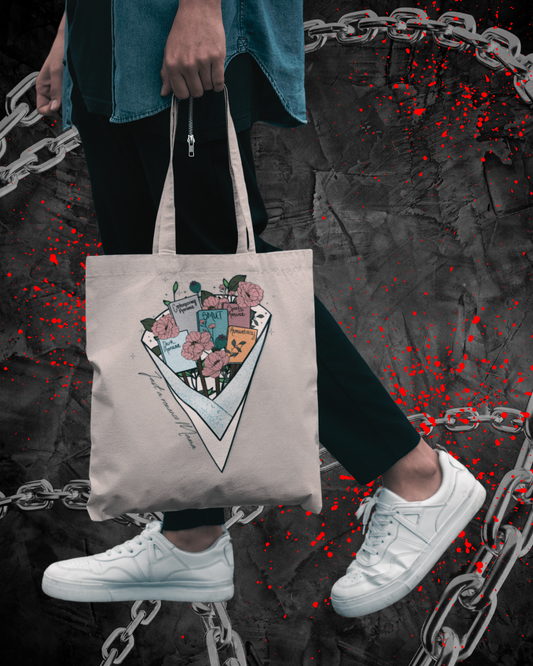Book Bouquet Tote Bag