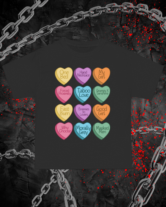 Dark Romance Candy Hearts Pump Cover