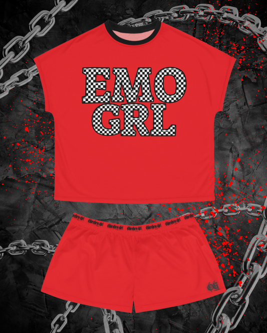 Emo Girl Short Pajama Set