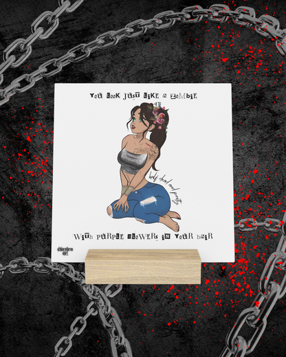 Chloroform Girl Gallery Board with Stand