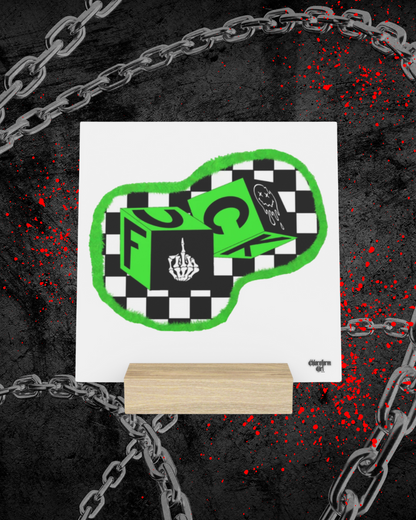 F*ck Dice Gallery Board with Stand