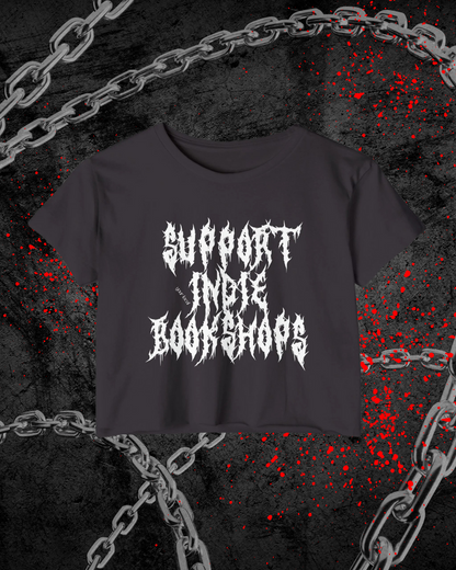 Support Your Local Indie Bookshops Crop Top