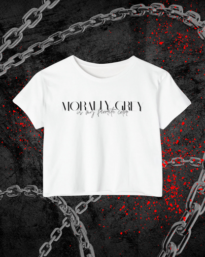 Morally Grey Crop Top