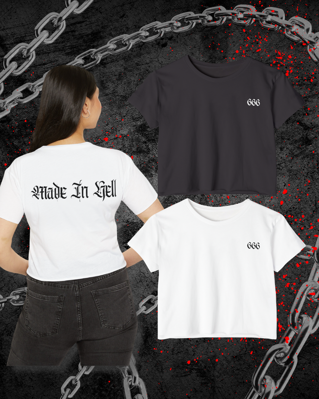 Made In Hell Crop Top