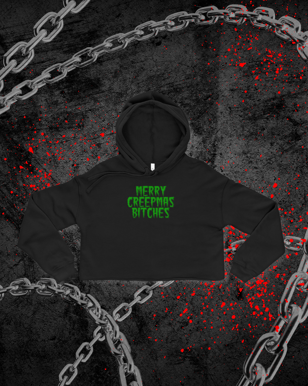 Creepmas Cropped Hoodie