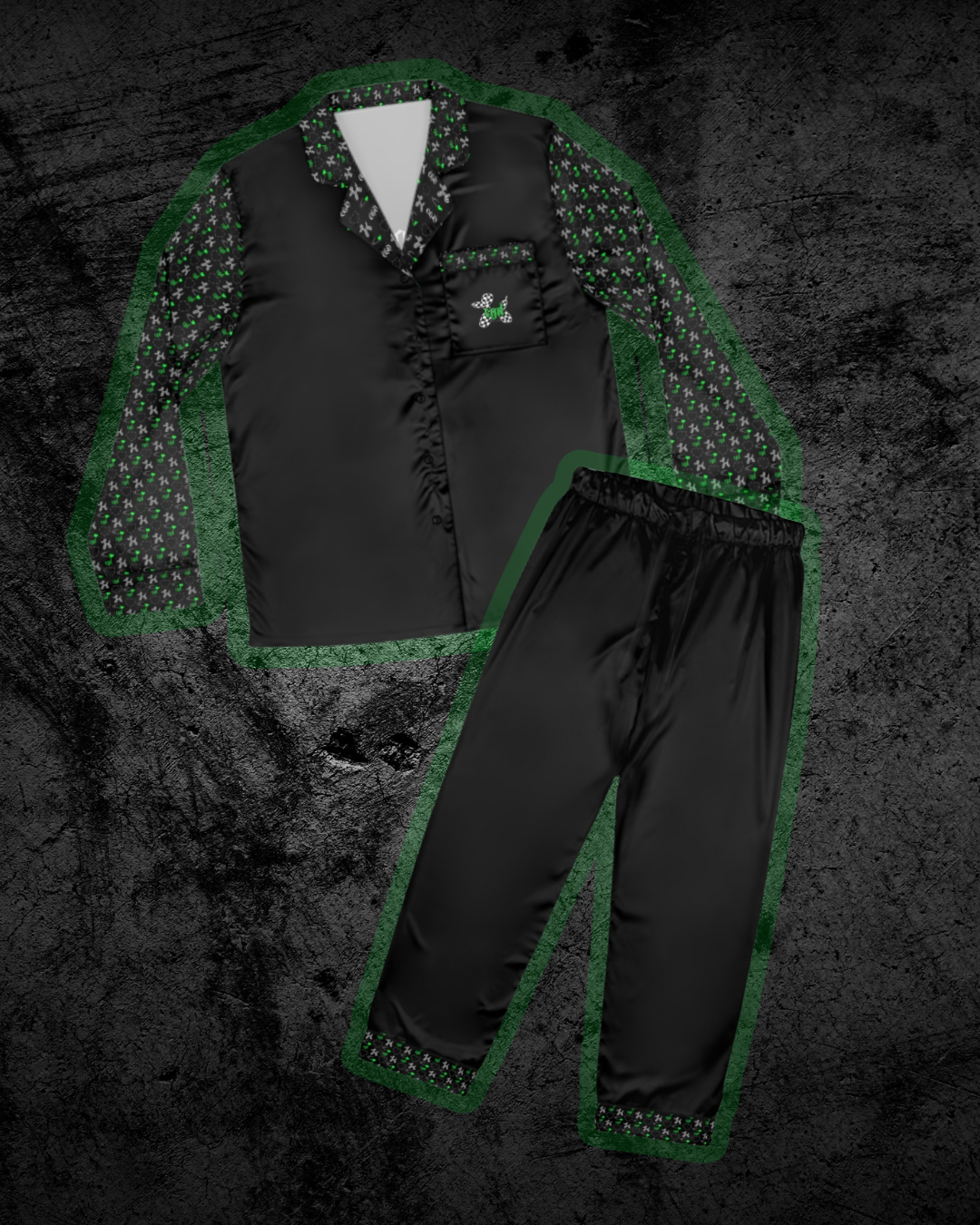 CGD Satin Long Pajama Set