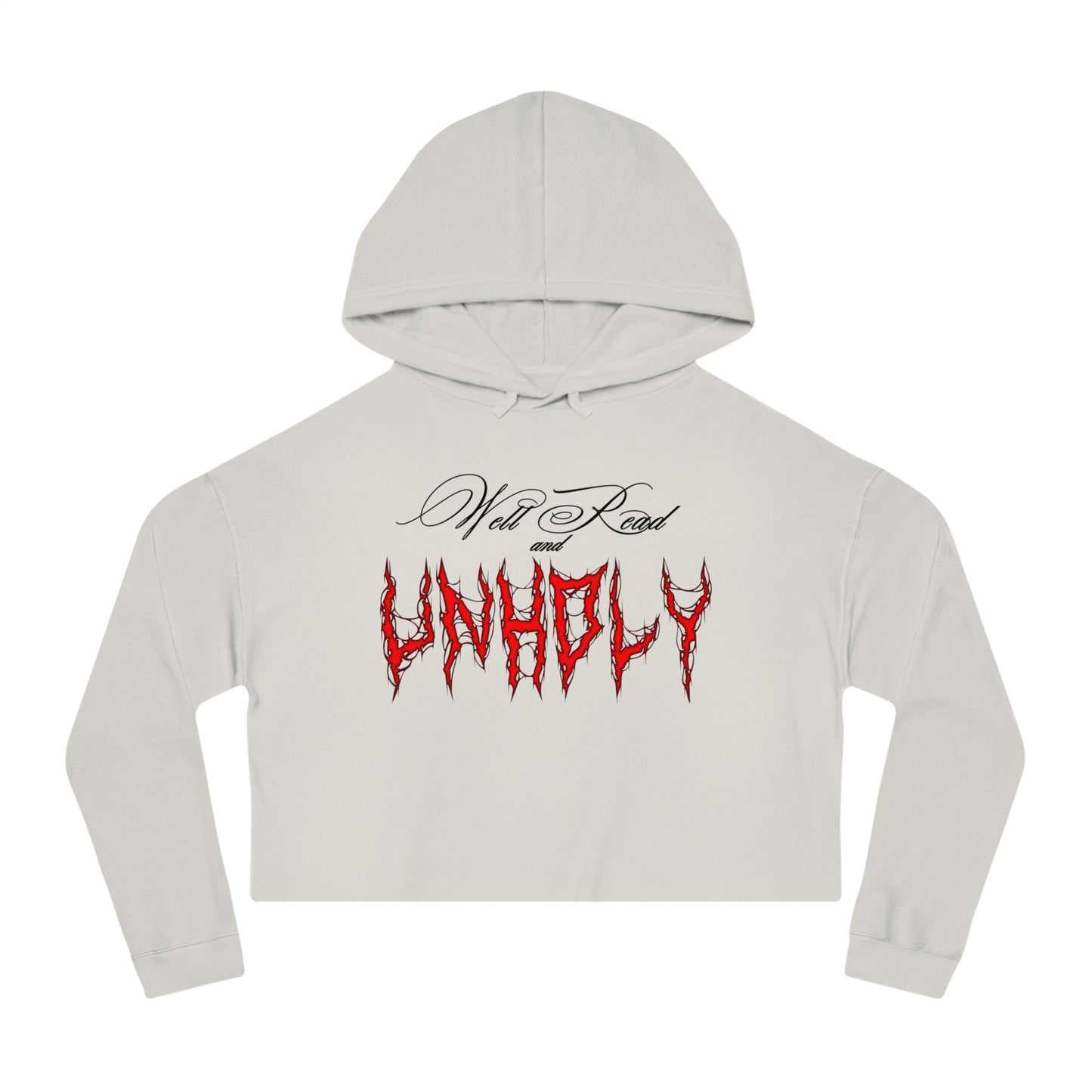 Unholy Cropped Hoodie