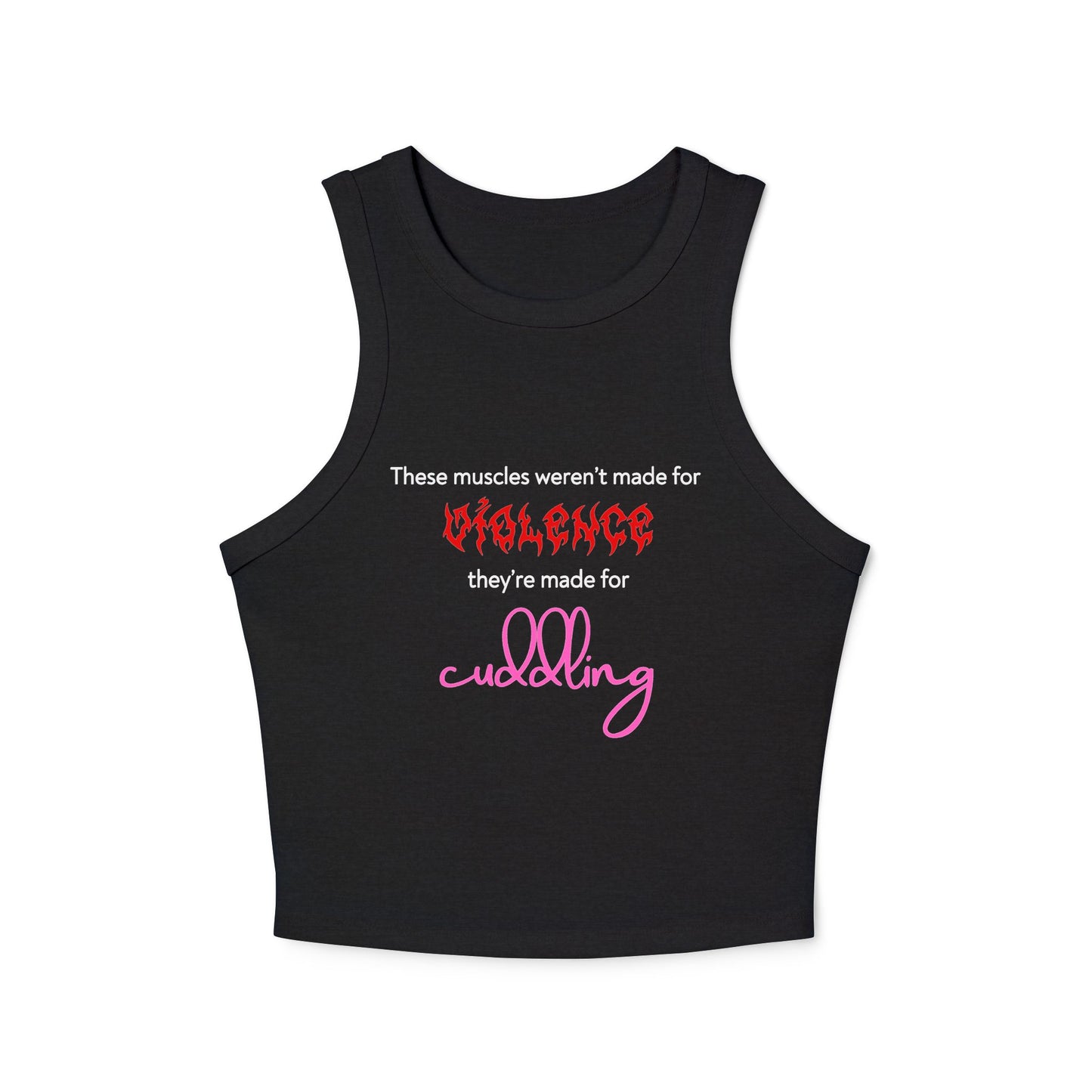 Violent Cuddles Racer Tank Top