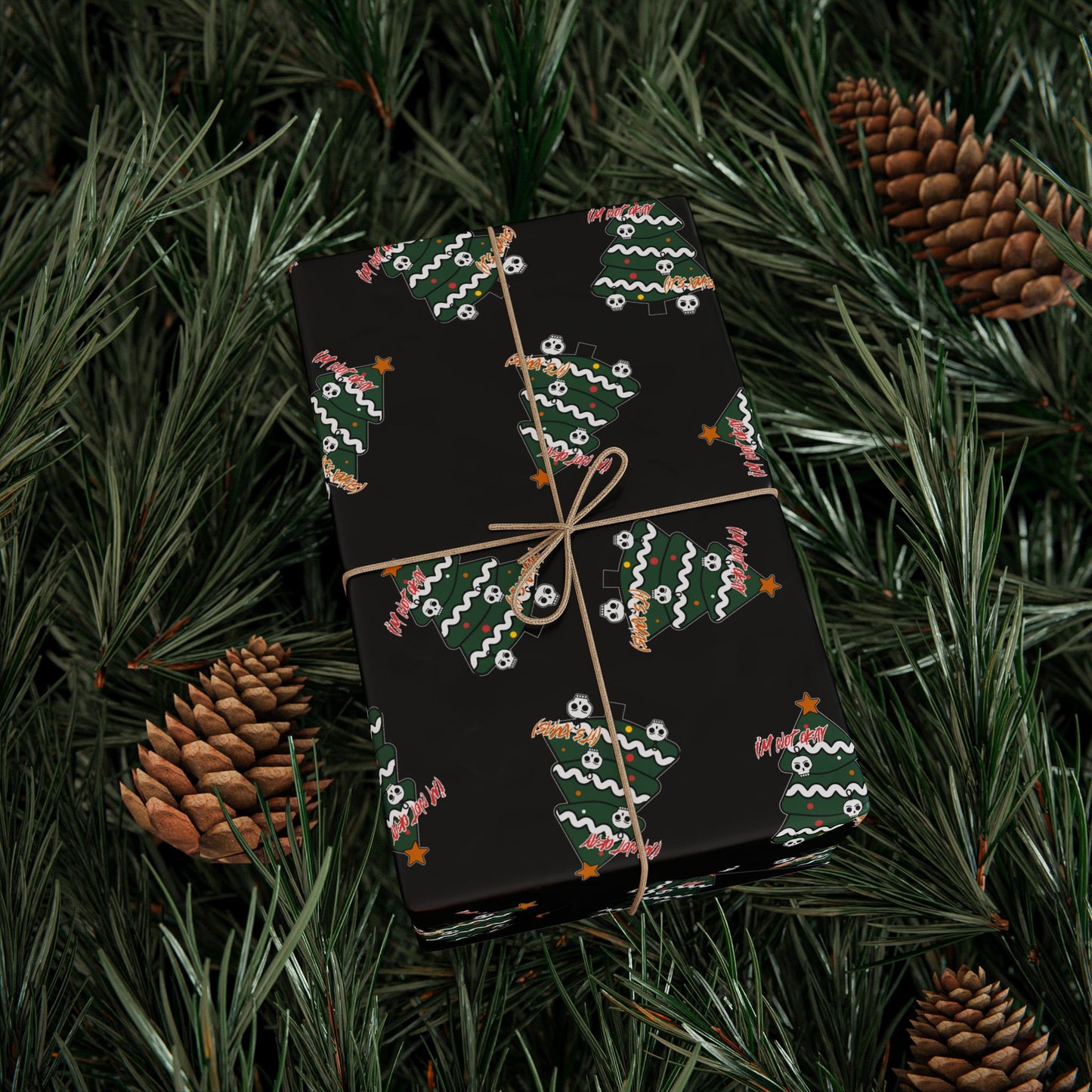I'm Not Okay (it's xmas) Wrapping Papers