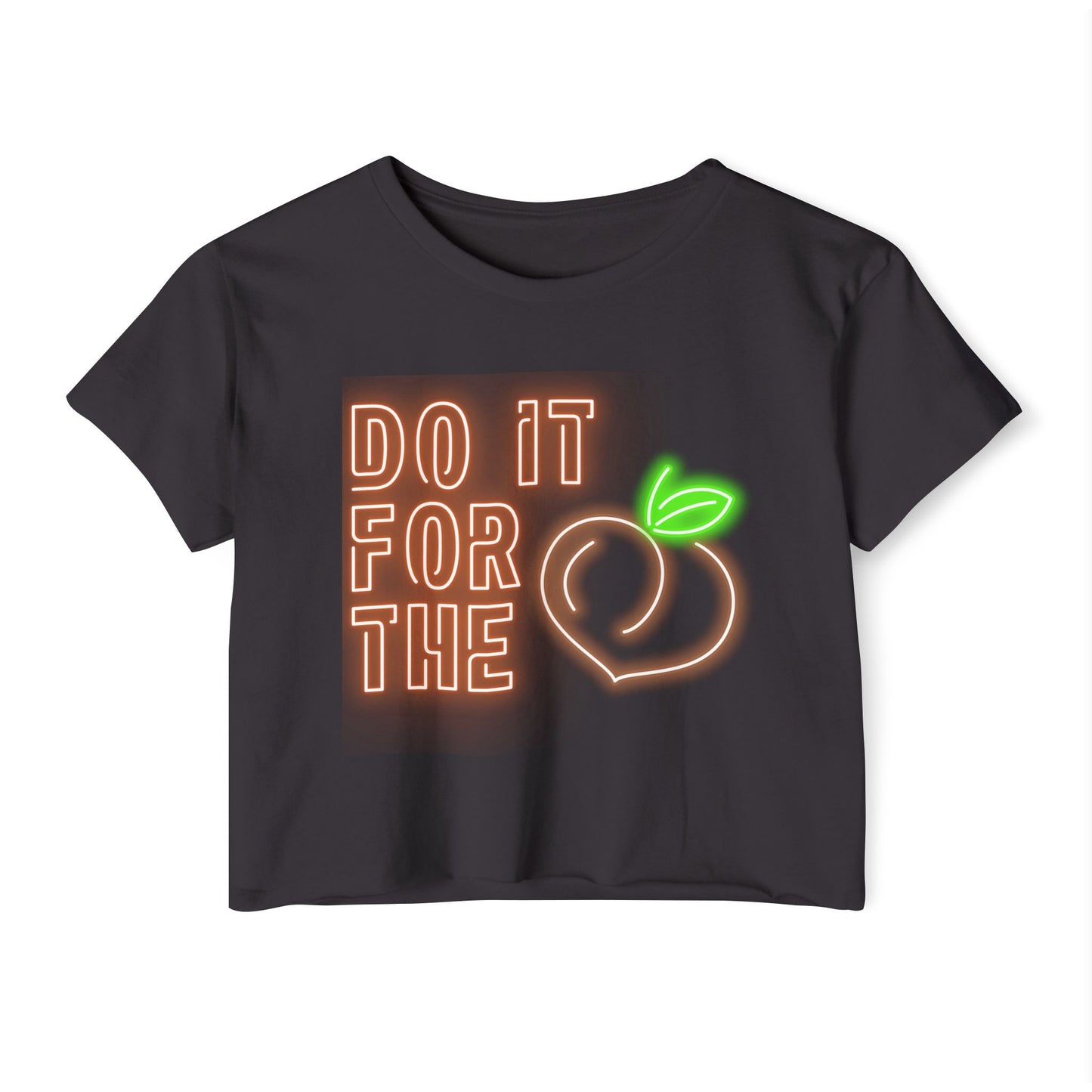 Neon Do It For The 'Peaches" Crop Top