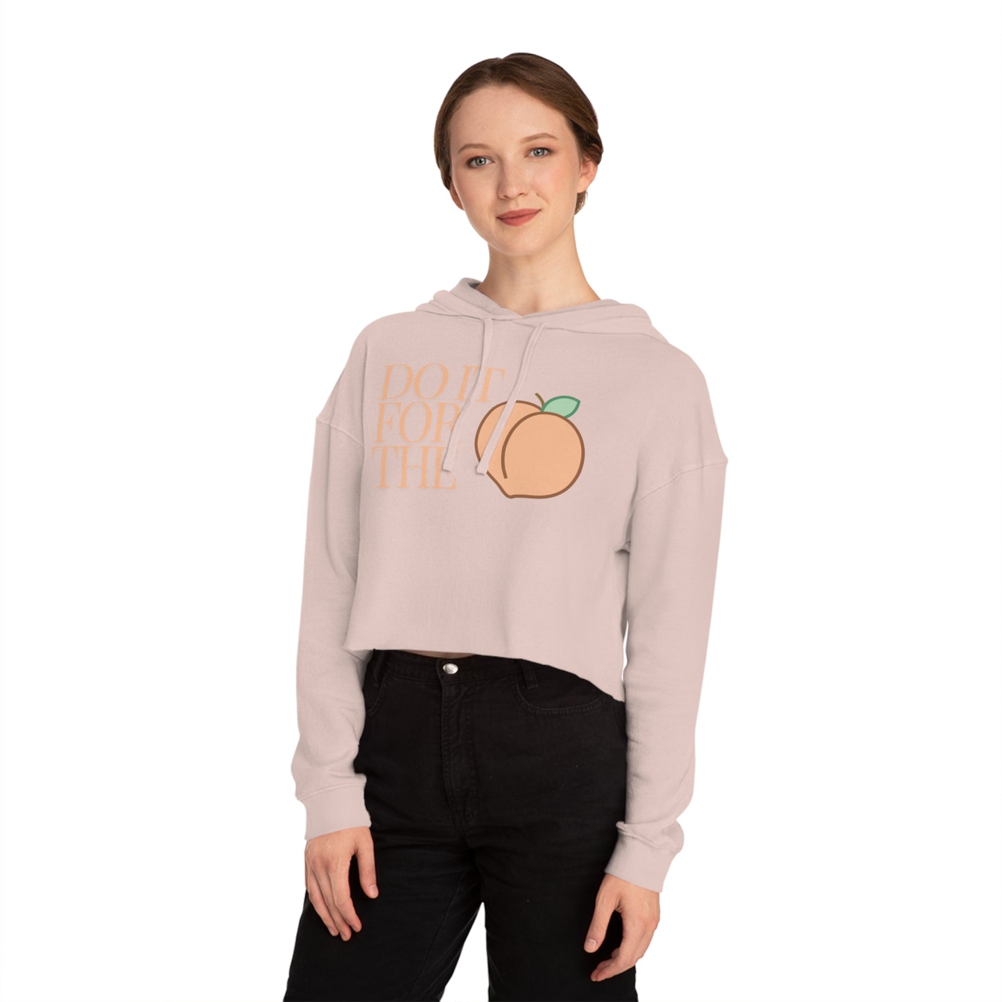 Do it for the 'Peaches" Cropped Hoodie