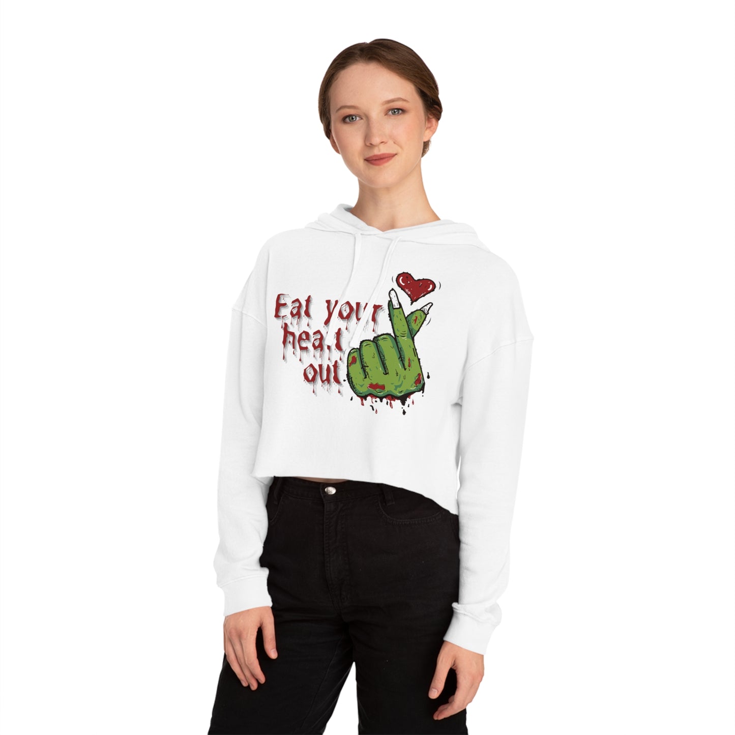 Zombie Lover Cropped Hoodie