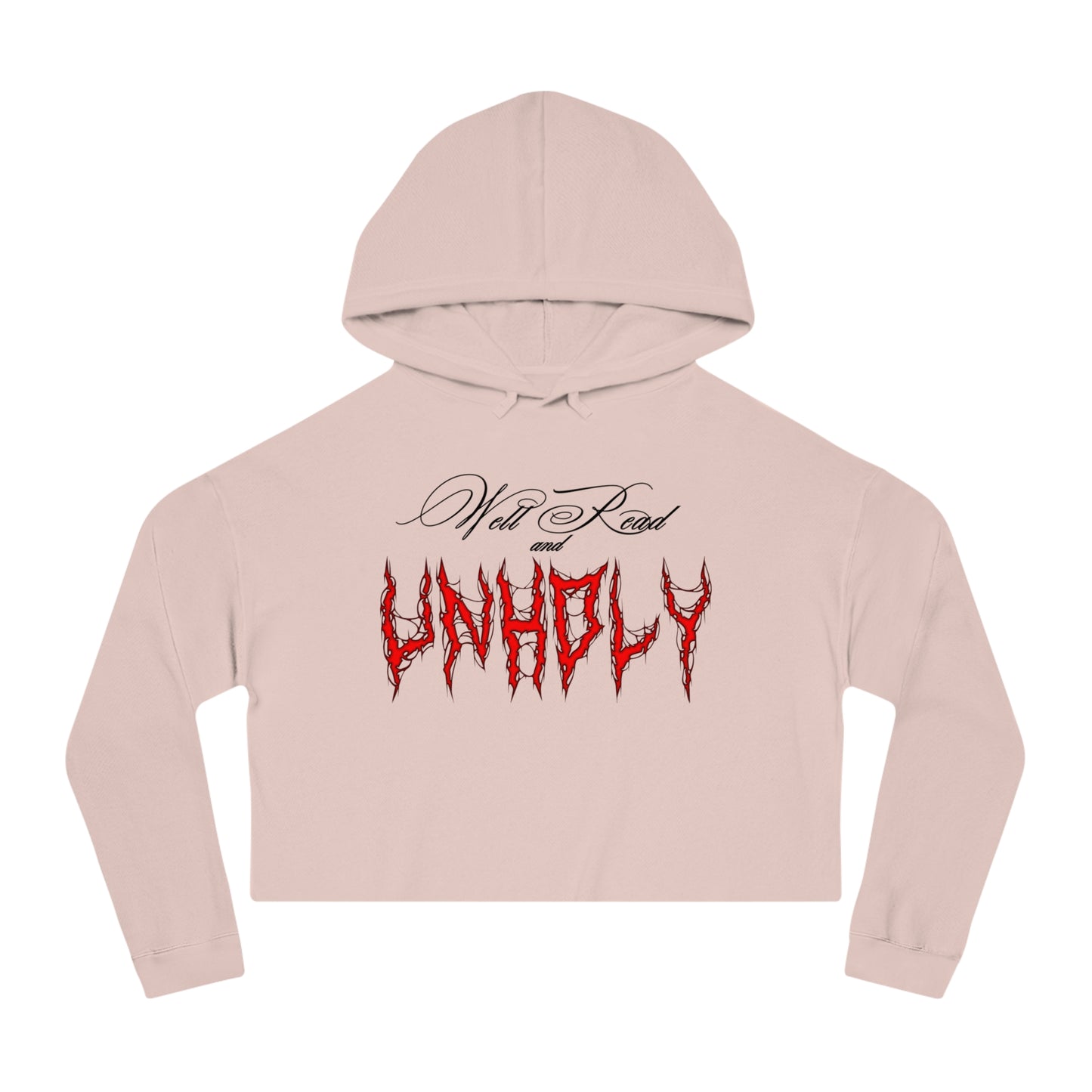 Unholy Cropped Hoodie