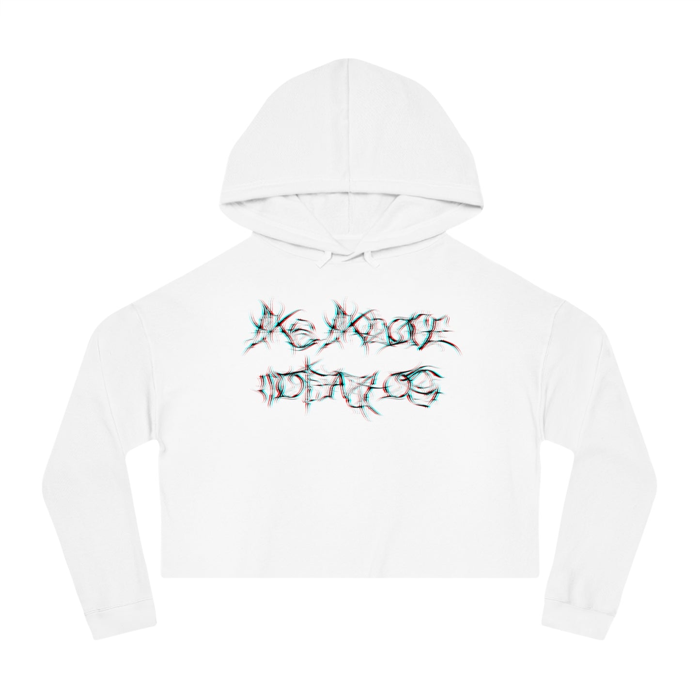 Glitched As Above, So Below Cropped Hoodie