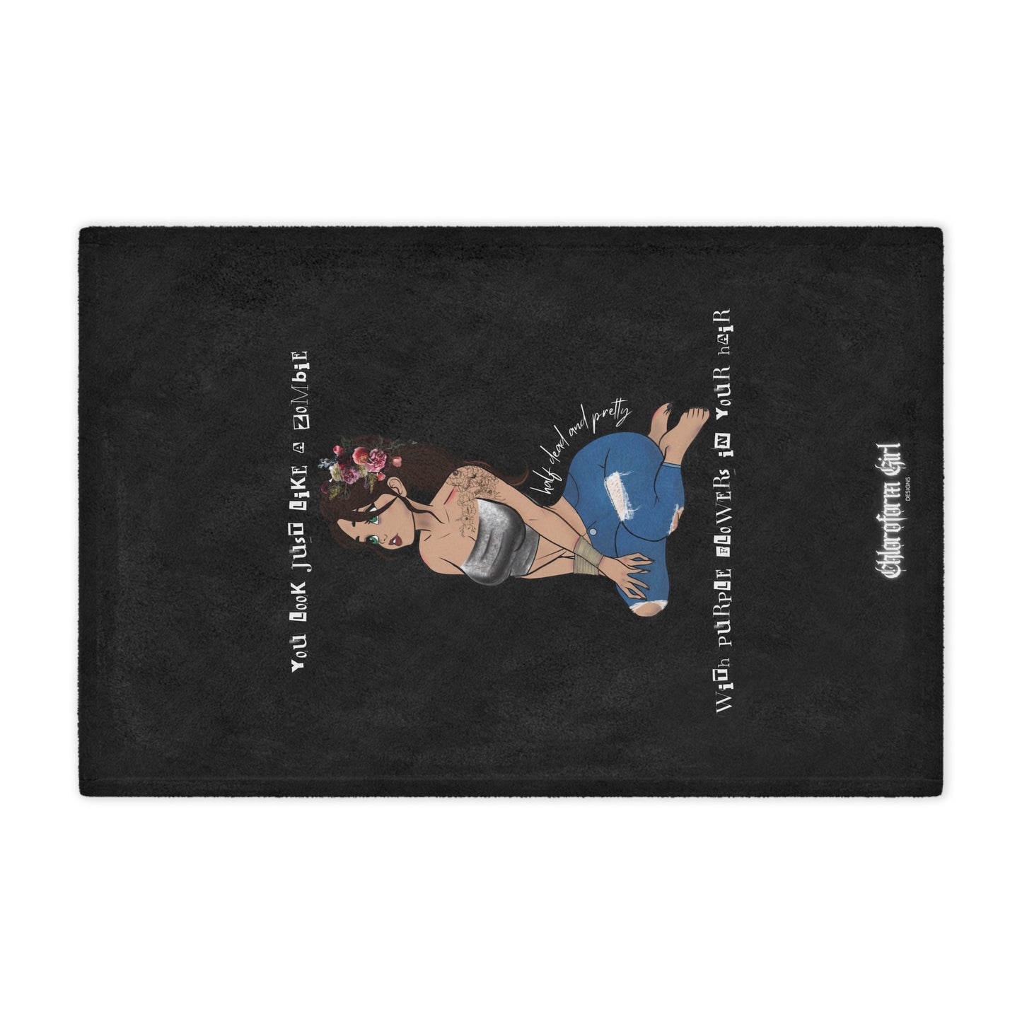 Chloroform Girl Microfiber Blanket