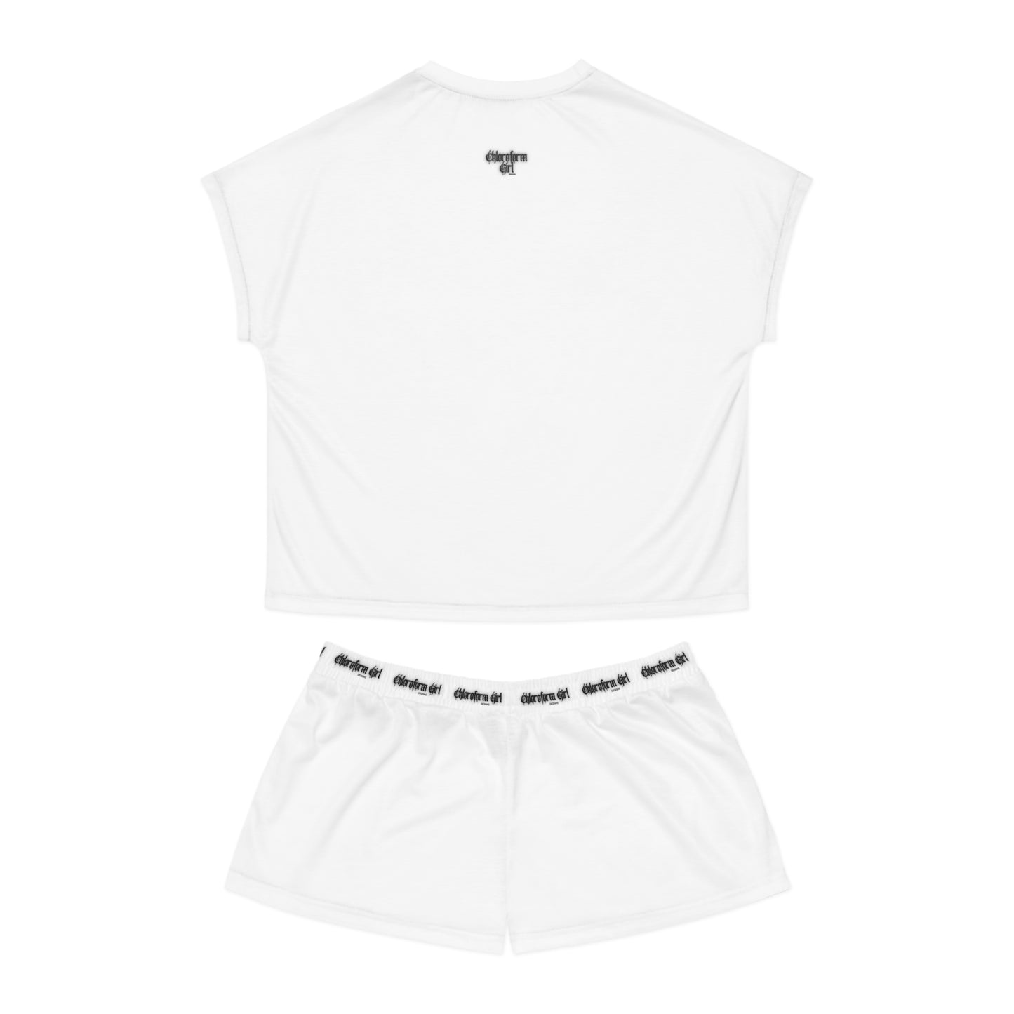 Good Girl Short Pajama Set (White)