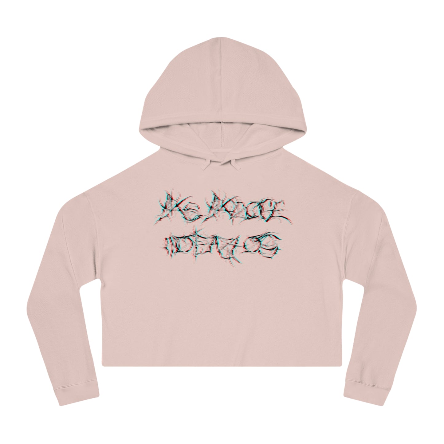 Glitched As Above, So Below Cropped Hoodie