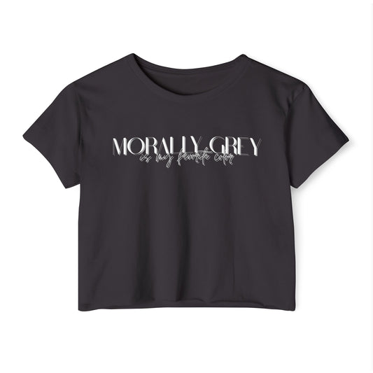 Morally Grey Crop Top