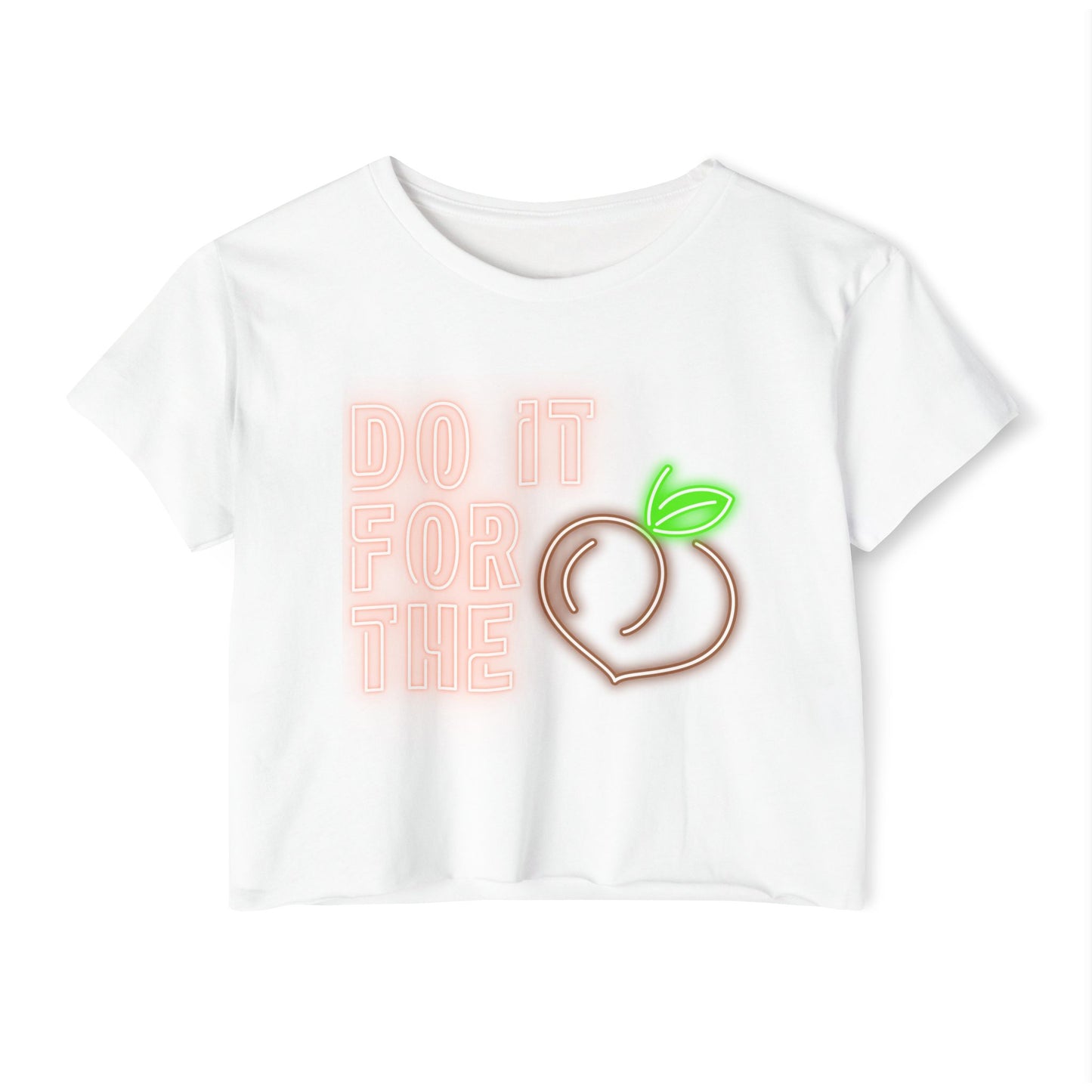 Neon Do It For The 'Peaches" Crop Top