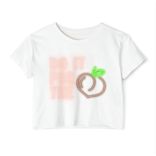 Neon Do It For The 'Peaches" Crop Top