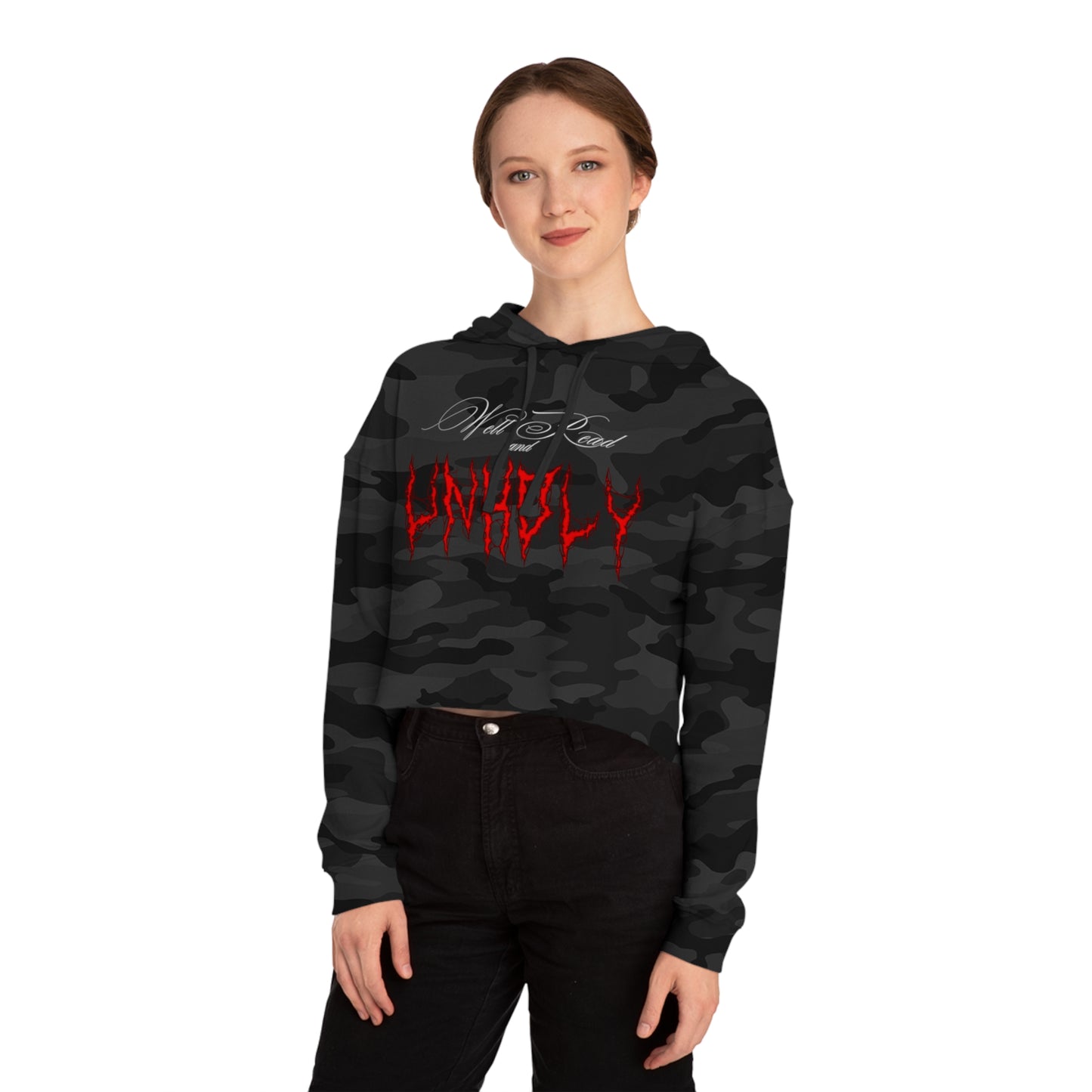 Unholy Cropped Hoodie