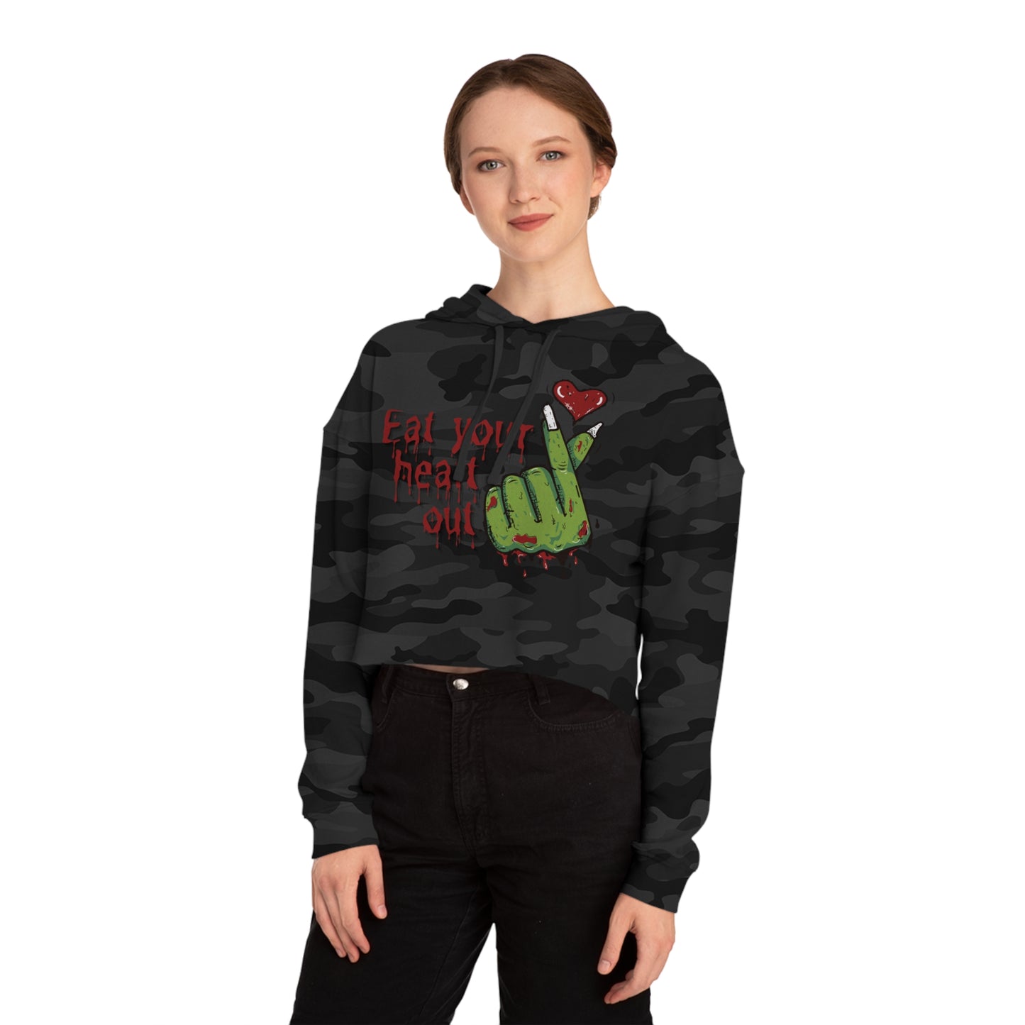 Zombie Lover Cropped Hoodie