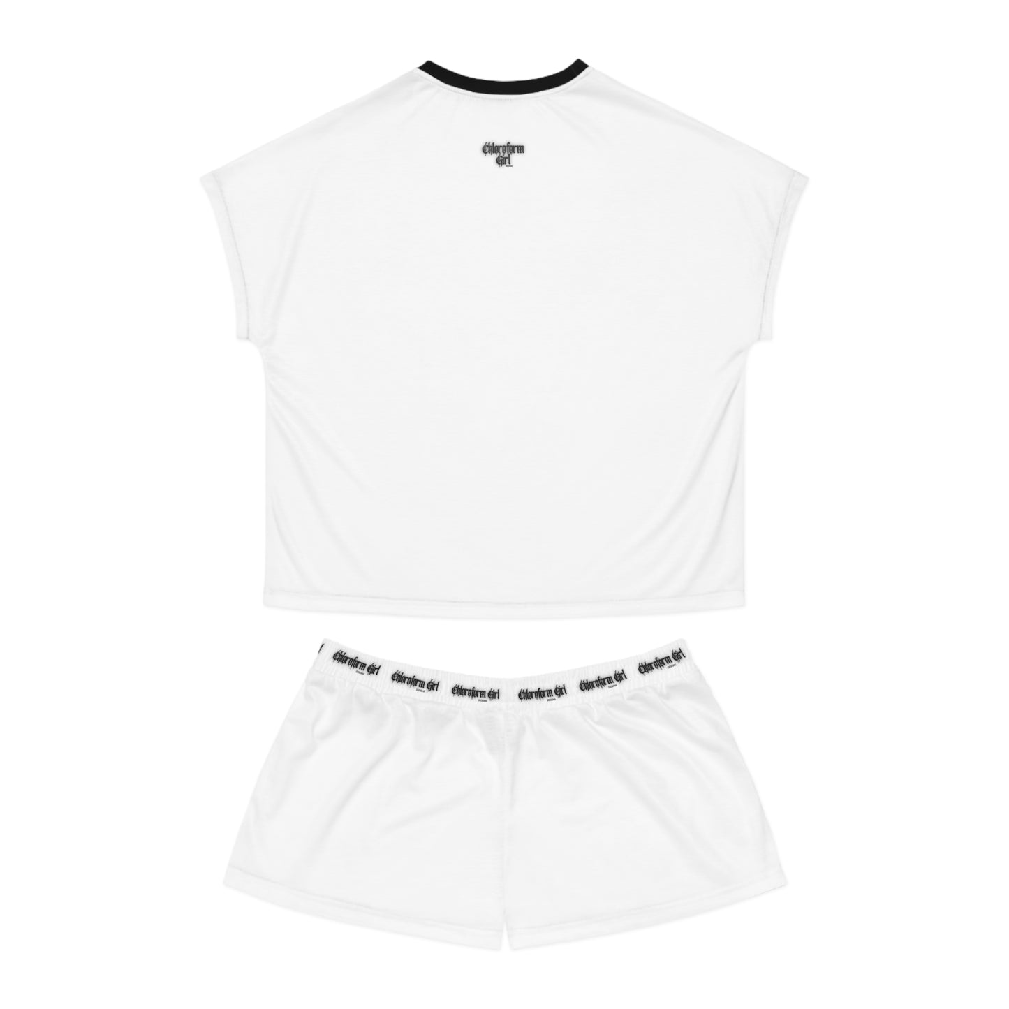 Good Girl Short Pajama Set (White)