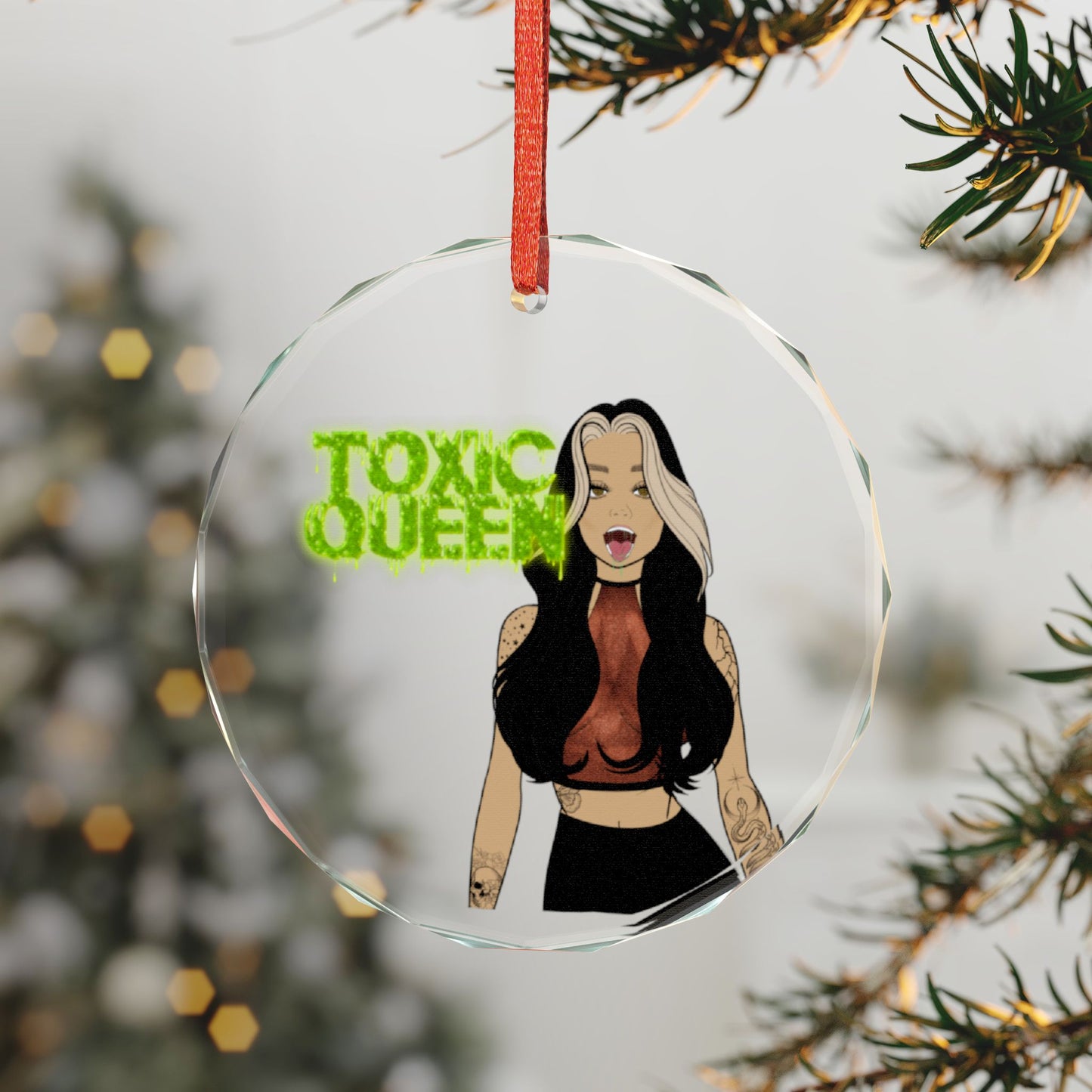 Toxic Queen Crystal Ornament