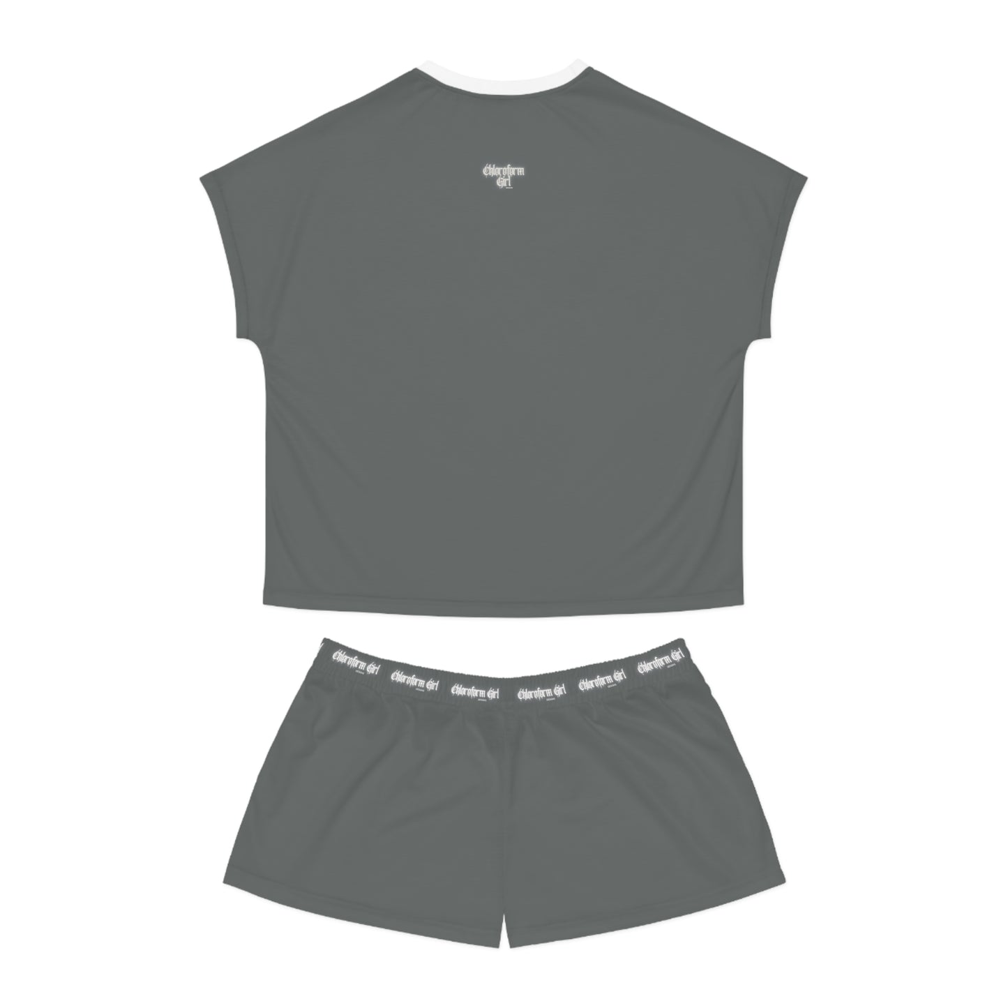 Chloroform Girl Short Pajama Set (Grey)