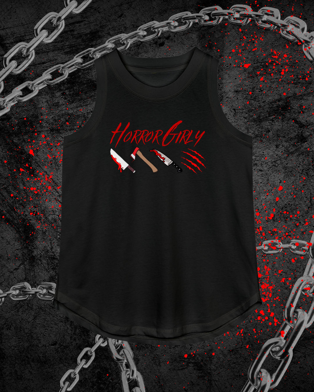 Horror Girly Relaxed Tank