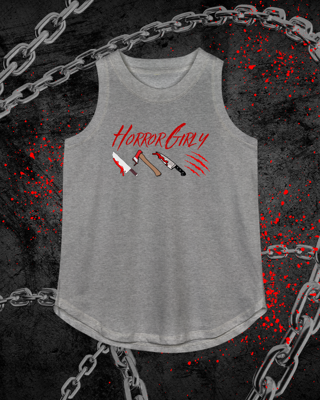 Horror Girly Relaxed Tank